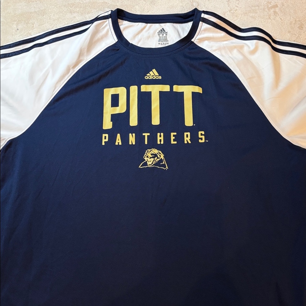 Pitt Panthers Adidas Jersey Old Logo Mens 2XL XXL University of Pittsburgh